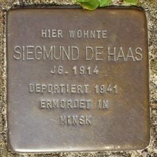 Stolperstein dedicated to Siegmund de Haas