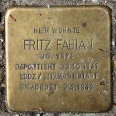 Stolperstein à la mémoire de Fritz Fabian