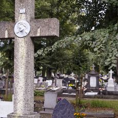 Cmentarz rzym.-kat. - historyczna część katolicka z nagrobkiem G. Jalkowskiego w Grudziądzu