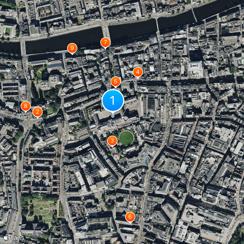 Zamek Dubliński Mapa