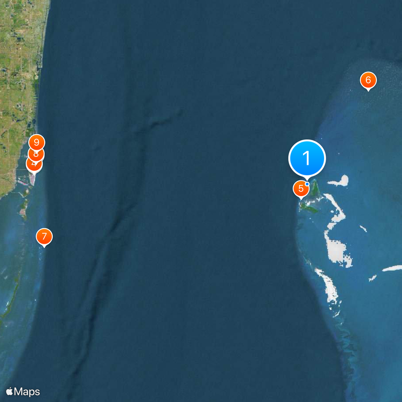 Camino de Bimini Mapa