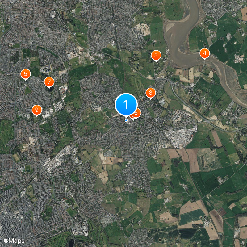 Poulton-le-Fylde Map