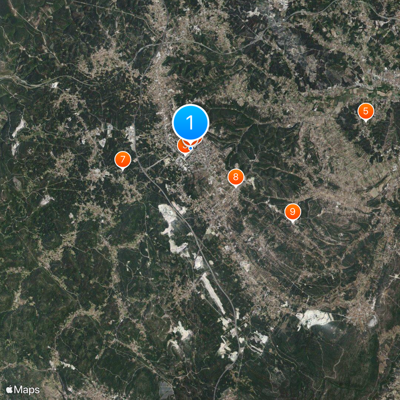 Cova da Iria Map