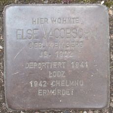 Stolperstein en memoria de Else Jacobsohn