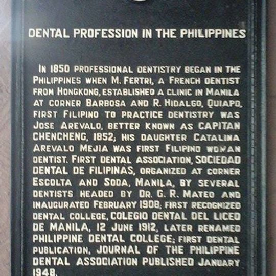 Dental Profession in the Philippines historical marker