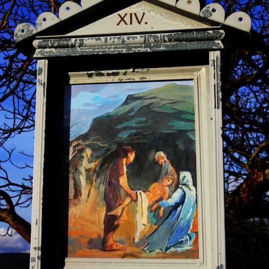 Obrázek XIV. zastavení křížové cesty Byšičky