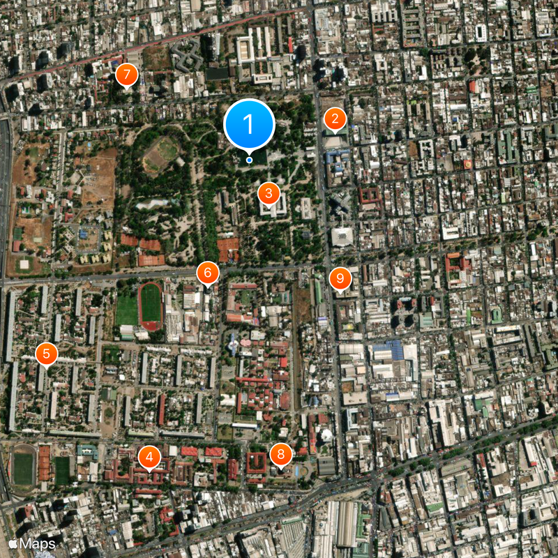 Quinta Normal Park Mappa