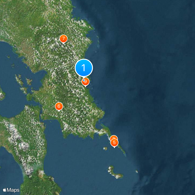 Samar oriental Carte