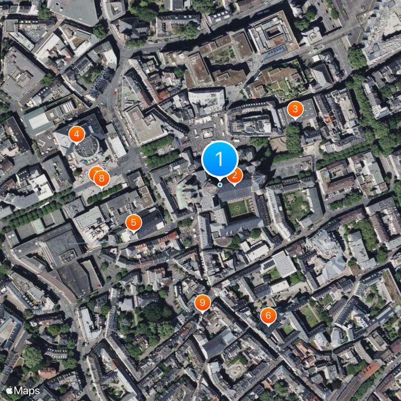 Katedra w Moguncji Mapa