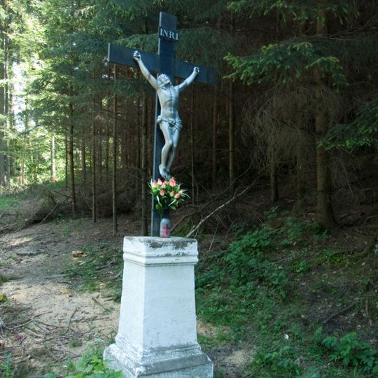 Wayside cross between Trhový Štěpánov and Soutice