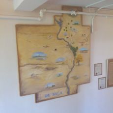 Painted map of De Baca County, De Baca County Courthouse