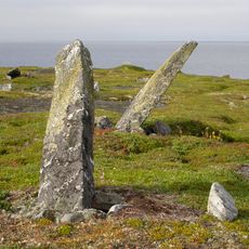 Менгиры и хозяйственные ямы на острове Большой Робьяк (Куземское с.п.)