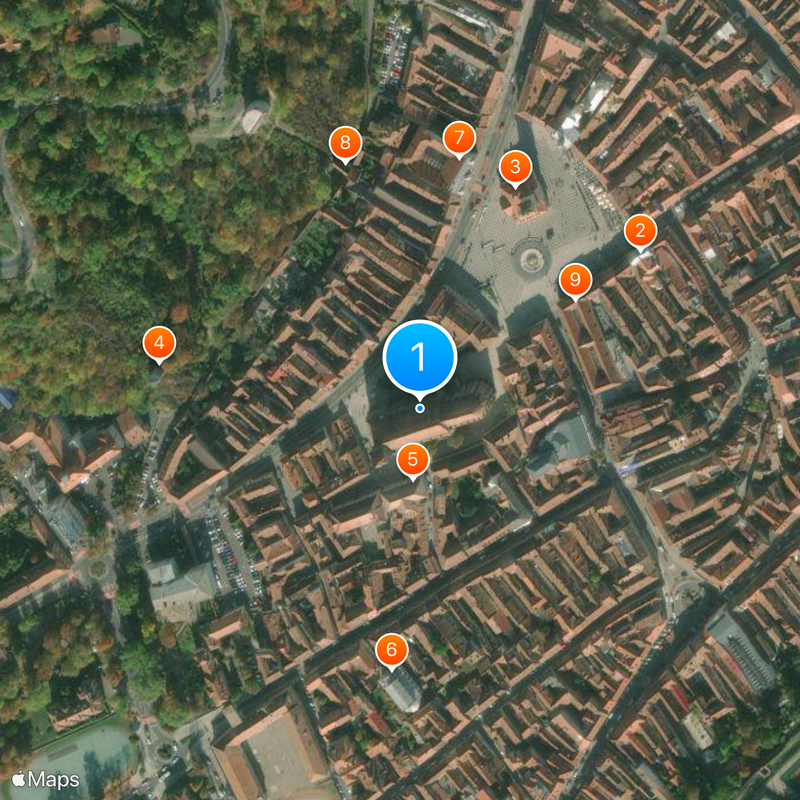 Église noire de Brașov Carte