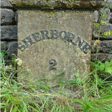 Milepost, E of Sherborne