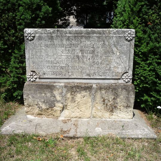 Empírová pískovcová tumba zámek Chotěboř