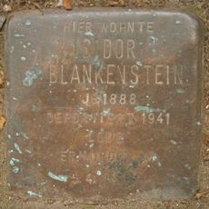Stolperstein dedicated to Isidor Blankenstein