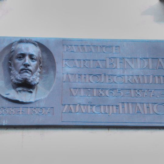 Pamětní deska Karla Bendla v Praze