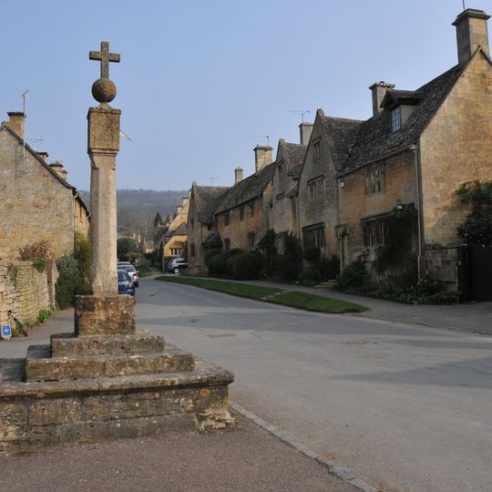 Village cross at Stanton