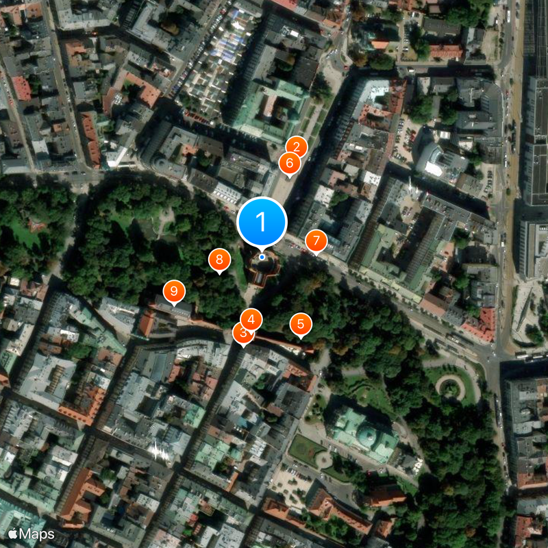 Barbacane de Cracovie Carte