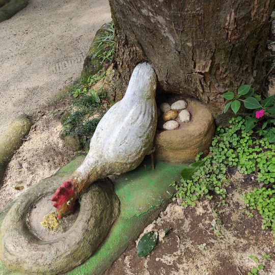 Escultura Naif - O Galo