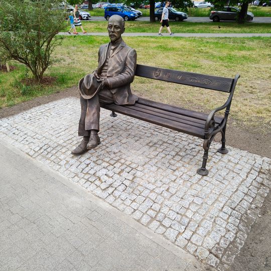 Michał Doliwo-Dobrowolski monument in Szczecin