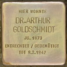 Stolperstein en memoria de Arthur Felix Goldschmidt