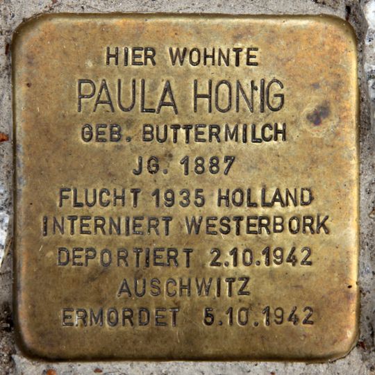 Stolperstein für Paula Honig