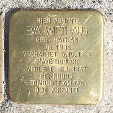 Stolperstein en memoria de Eva Wiethaus