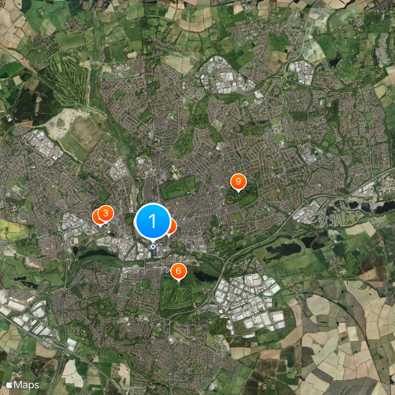 Northampton Mapa