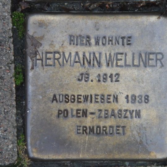 Stolperstein en memoria de Hermann Wellner