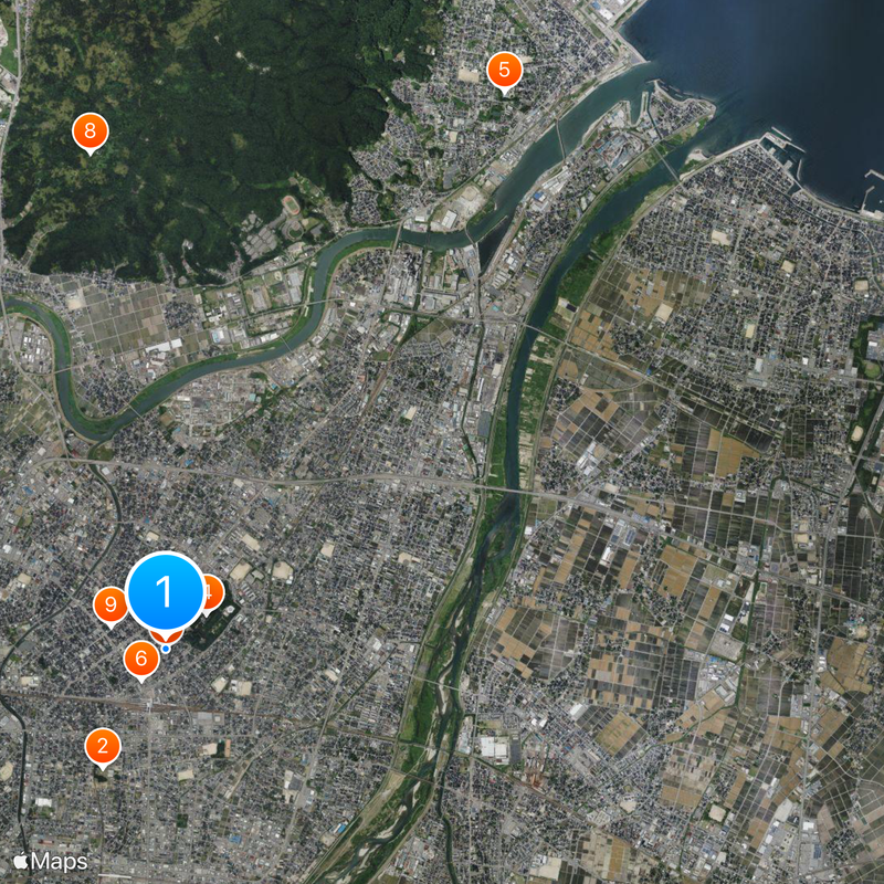 Great Buddha of Takaoka Map