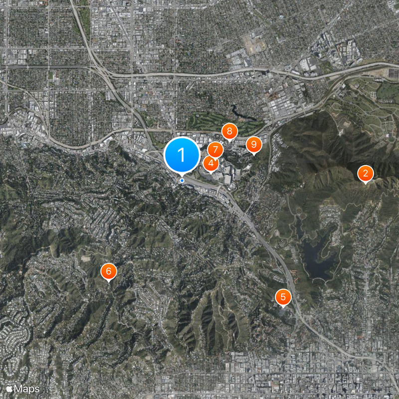 Cahuenga Boulevard Map