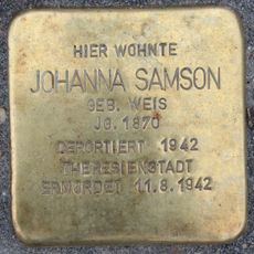 Stolperstein en memoria de Johanna Samson