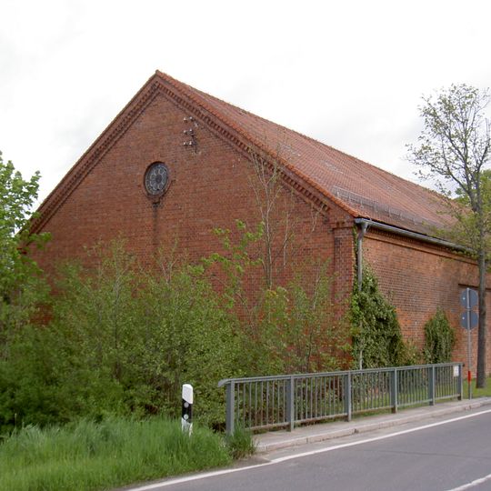 Trocknungsstadel der ehemaligen Tuchfabrik, jetzt Kreisbauhof