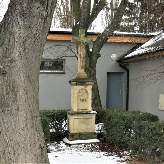 Kříž u hasičské stanice ve Velkém Zboží