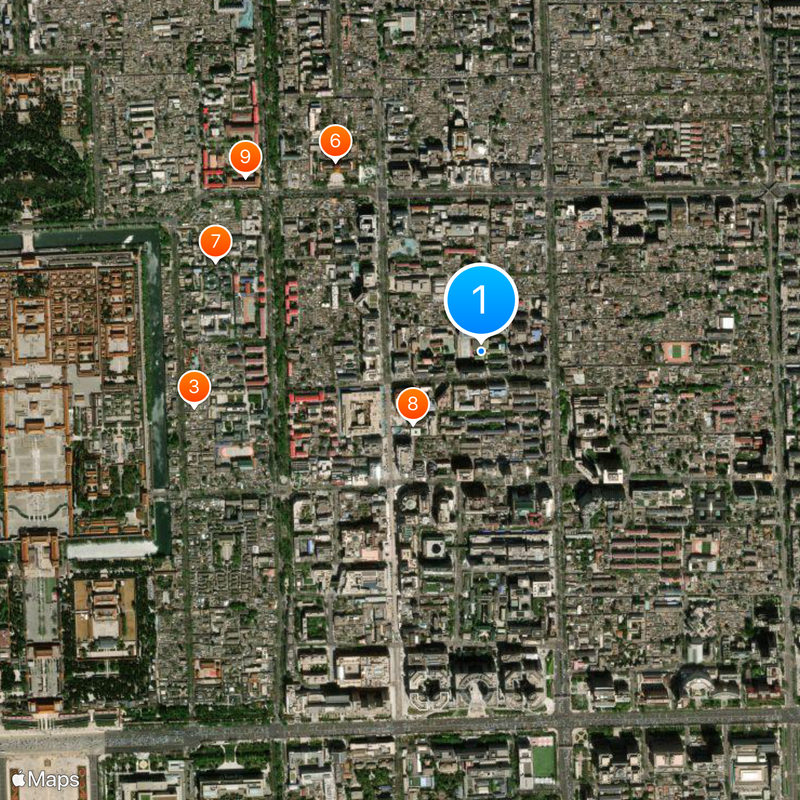 Beijing Jingshan School Map