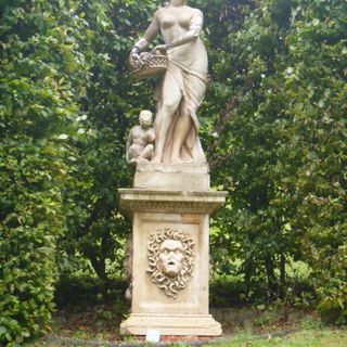 Sculpture Depicting Pomona In Belvoir Castle Sculpture Garden (one Of Seven Statues)