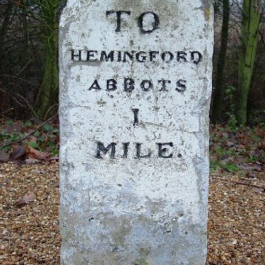 Milestone, Rideaway, at jct with A14