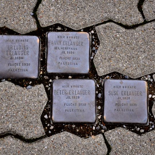Stolperstein dedicated to Fanny Erlanger