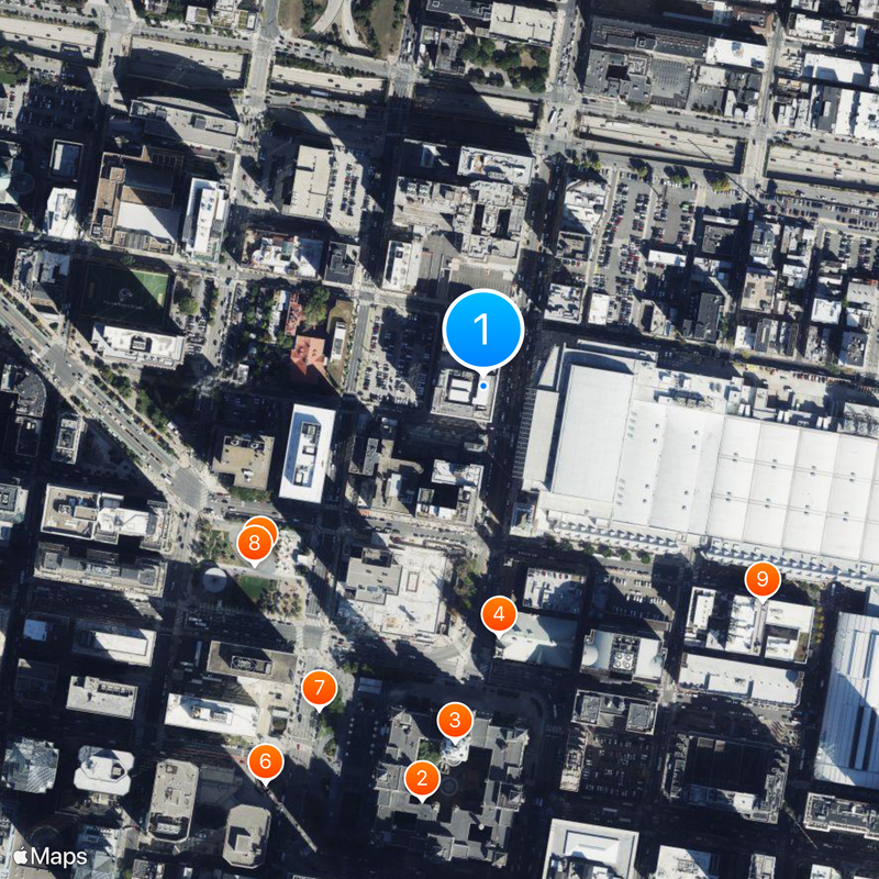 Pennsylvania Academy of the Fine Arts Mappa