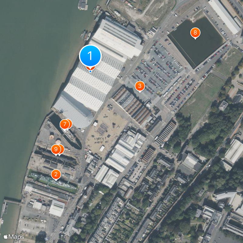 Chatham Dockyard Map