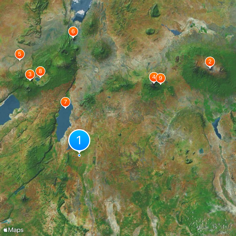 Tarangire National Park Map