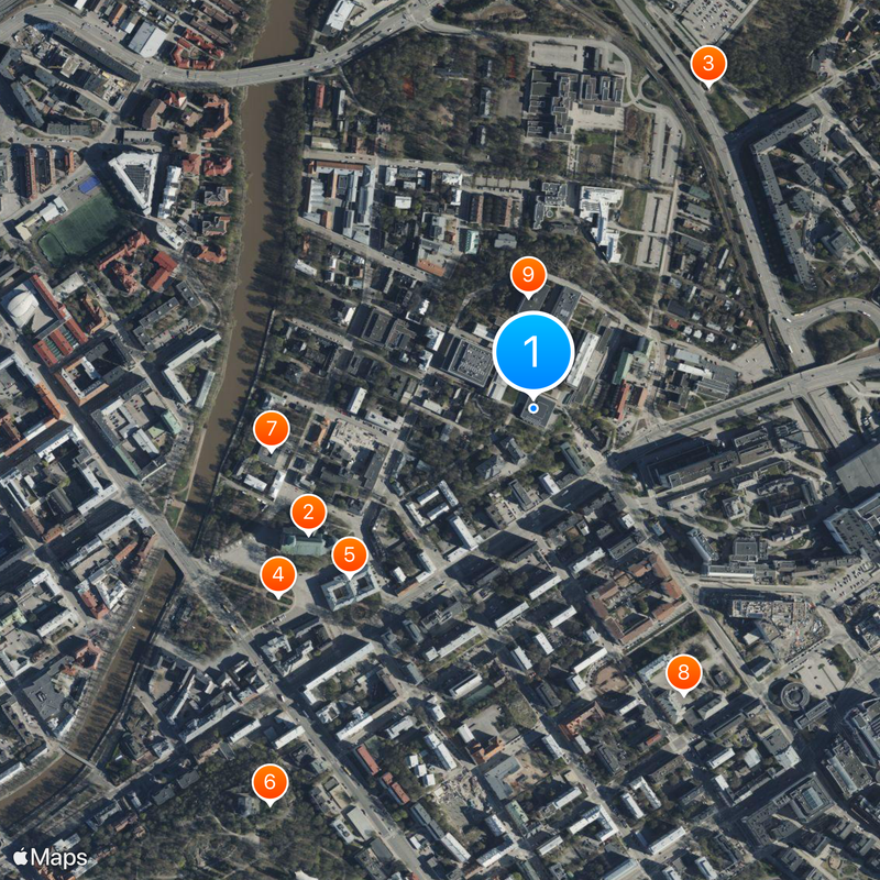 Uniwersytet w Turku Mapa
