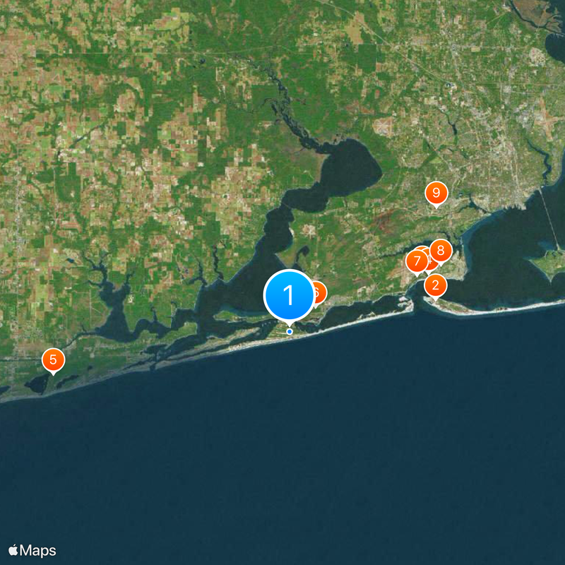 Perdido Key Map