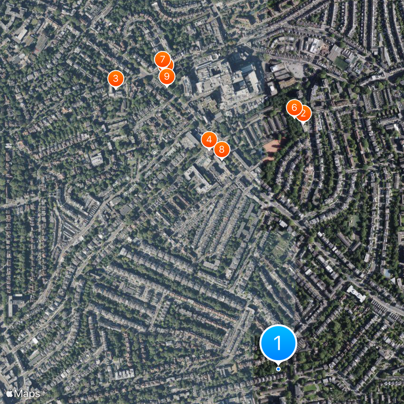 Belsize Park Mapa