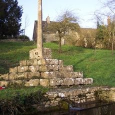 Cross shaft and cross shaft base circa 40 metres south of Number 59