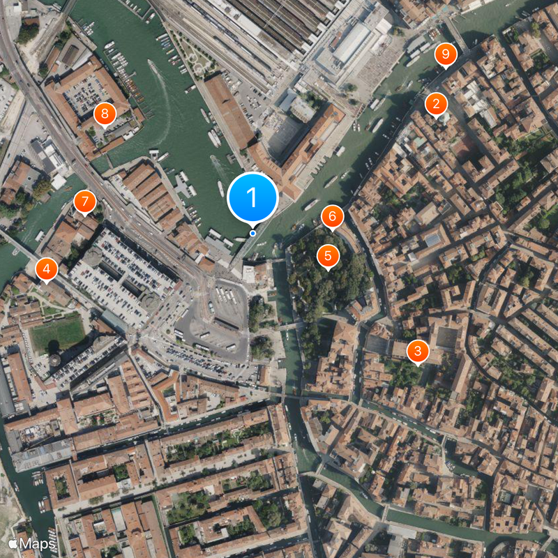 Ponte della Costituzione Mapa