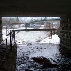 Lávka přes ústí Nezabudického potoka