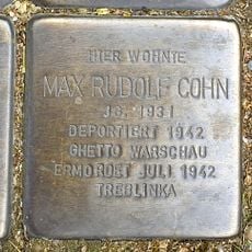 Stolperstein dedicated to Max Rudolf Cohn