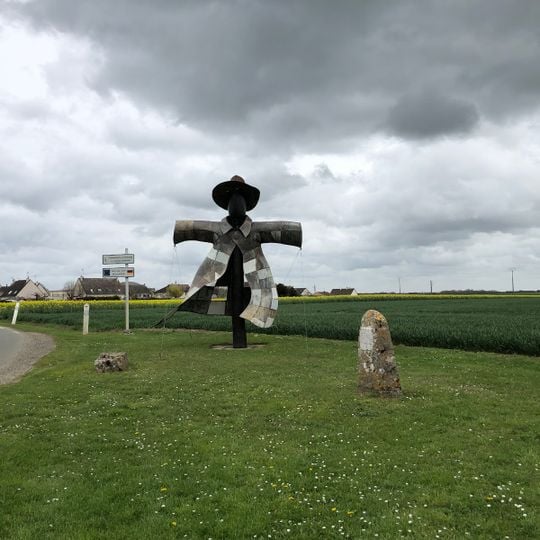 Sculpture d'épouvantail